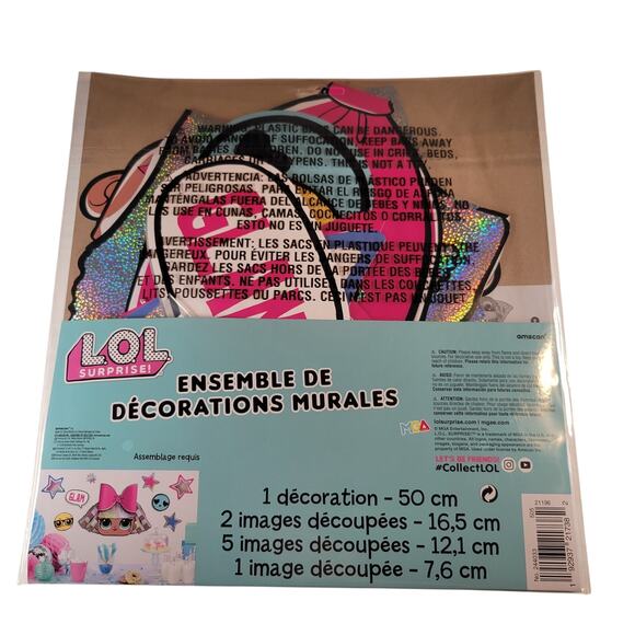 LOL Surprise Wall Decorating Kit Party Cutouts Set of 9 Pieces Birthday - Picture 2 of 11